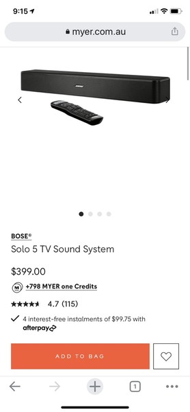 bose solo 5 myer